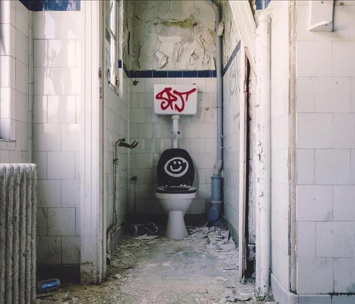 Toilet in Abandoned Bathroom